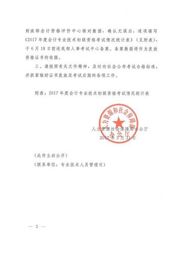 初級會計職稱考試