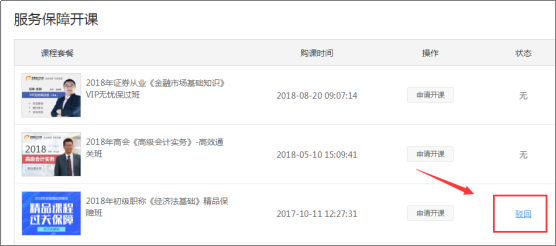 中級(jí)會(huì)計(jì)職稱開課流程——駁回情況