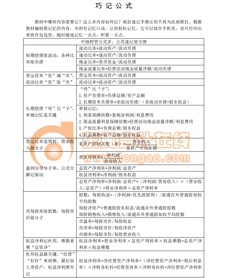 中級瘋狂速記手冊
