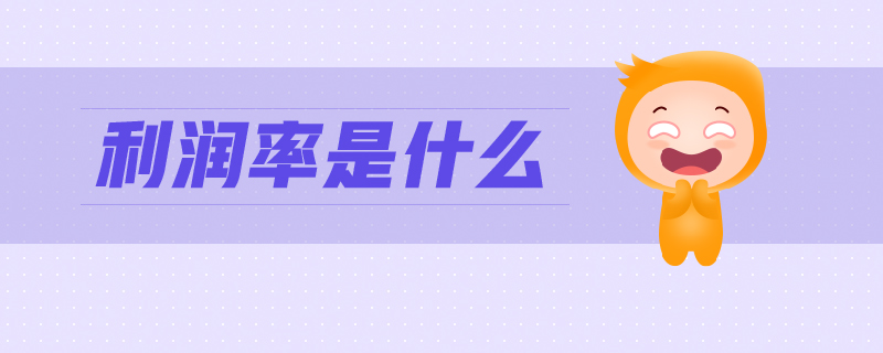 利潤(rùn)率是什么 利潤(rùn)率是什么