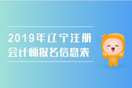 2019年遼寧注冊(cè)會(huì)計(jì)師報(bào)名信息表填寫注意事項(xiàng)有哪些