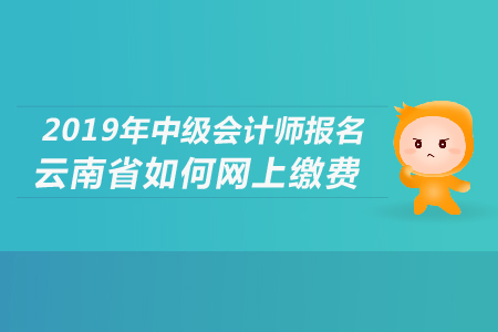 2019年云南省中級會計師報名網(wǎng)上繳費相關(guān)內(nèi)容