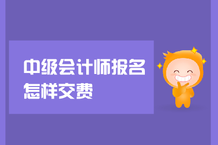 中級會計師報名怎樣交費