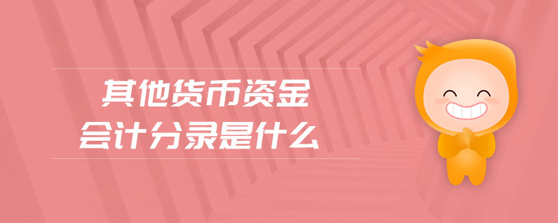 其他貨幣資金會(huì)計(jì)分錄是什么