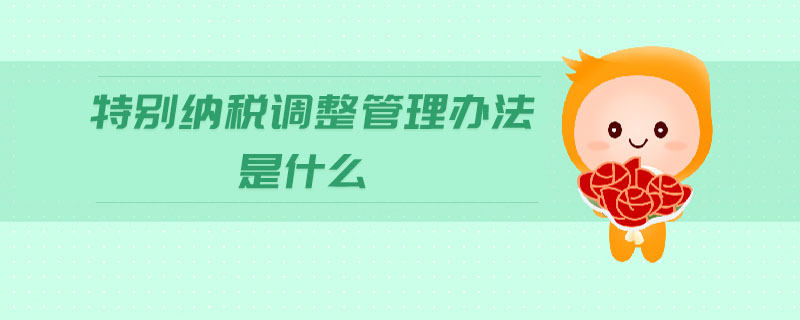 特別納稅調(diào)整管理辦法是什么 特別納稅調(diào)整管理辦法是什么