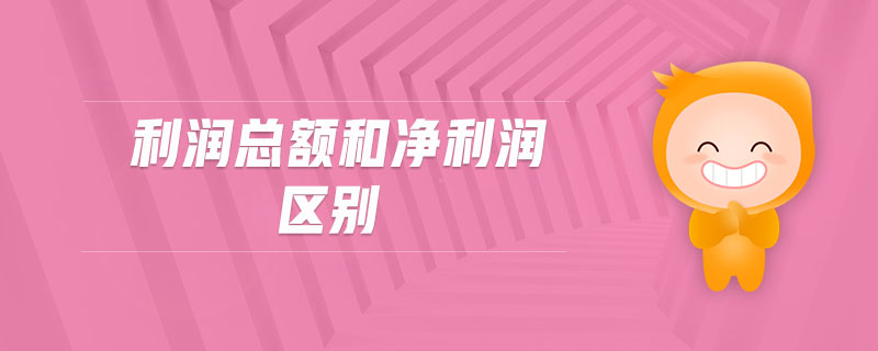 利潤總額和凈利潤區(qū)別