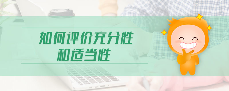 如何評價充分性和適當(dāng)性 如何評價充分性和適當(dāng)性