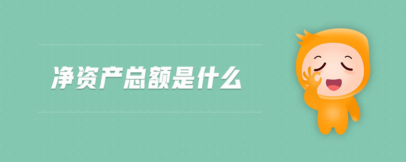 凈資產(chǎn)總額是什么 凈資產(chǎn)總額是什么