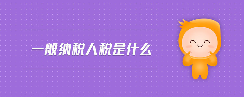一般納稅人稅是什么 一般納稅人稅是什么