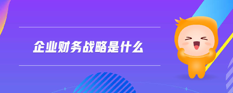 企業(yè)財務戰(zhàn)略是什么