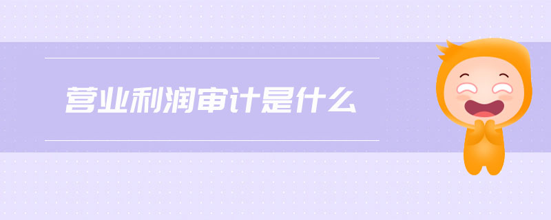 營業(yè)利潤審計(jì)是什么 營業(yè)利潤審計(jì)是什么