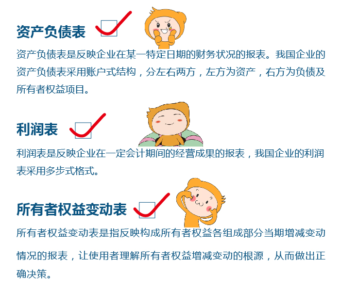 初級會計財務報表