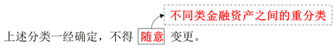 不同類金融資產(chǎn)之間的重分類 不同類金融資產(chǎn)之間的重分類