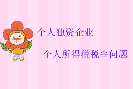 個(gè)人獨(dú)資企業(yè)個(gè)人所得稅稅率問題