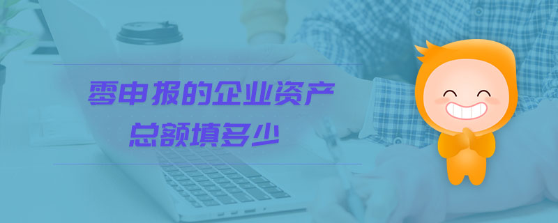零申報的企業(yè)資產總額填多少 零申報的企業(yè)資產總額填多少