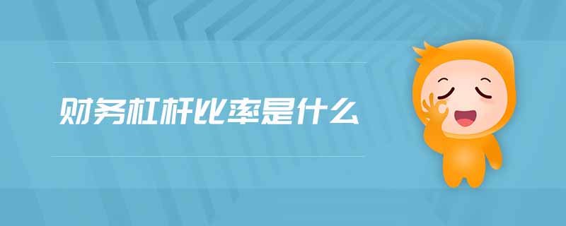 財(cái)務(wù)杠桿比率是什么