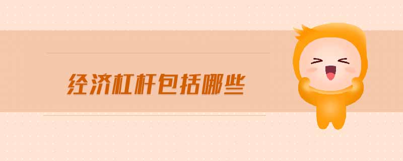 經(jīng)濟杠桿包括哪些