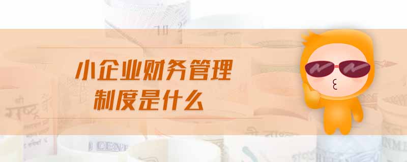 小企業(yè)財(cái)務(wù)管理制度是什么