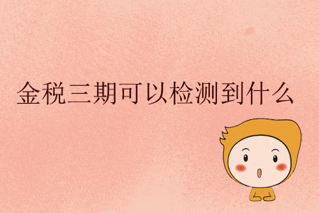 金稅三期可以檢測(cè)到什么？