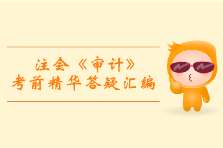 逆襲必備！2019年注會《審計(jì)》考前精華答疑匯編