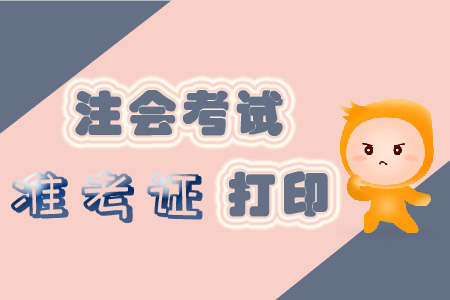 2019年注冊(cè)會(huì)計(jì)師準(zhǔn)考證打印入口全面開啟