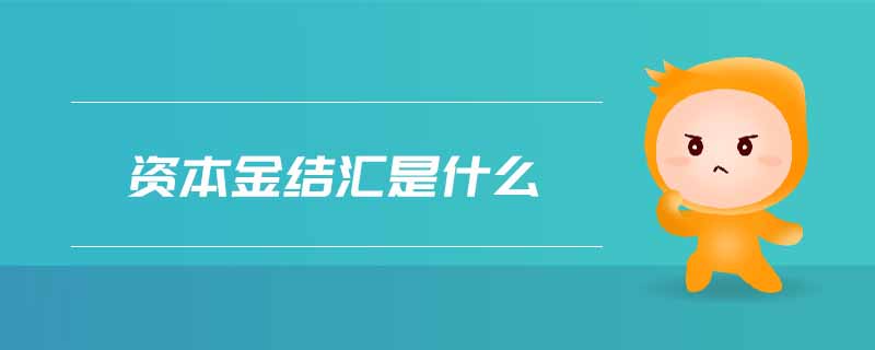 資本金結匯是什么