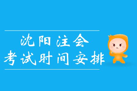 沈陽2019年注冊(cè)會(huì)計(jì)師考試時(shí)間怎么安排的？