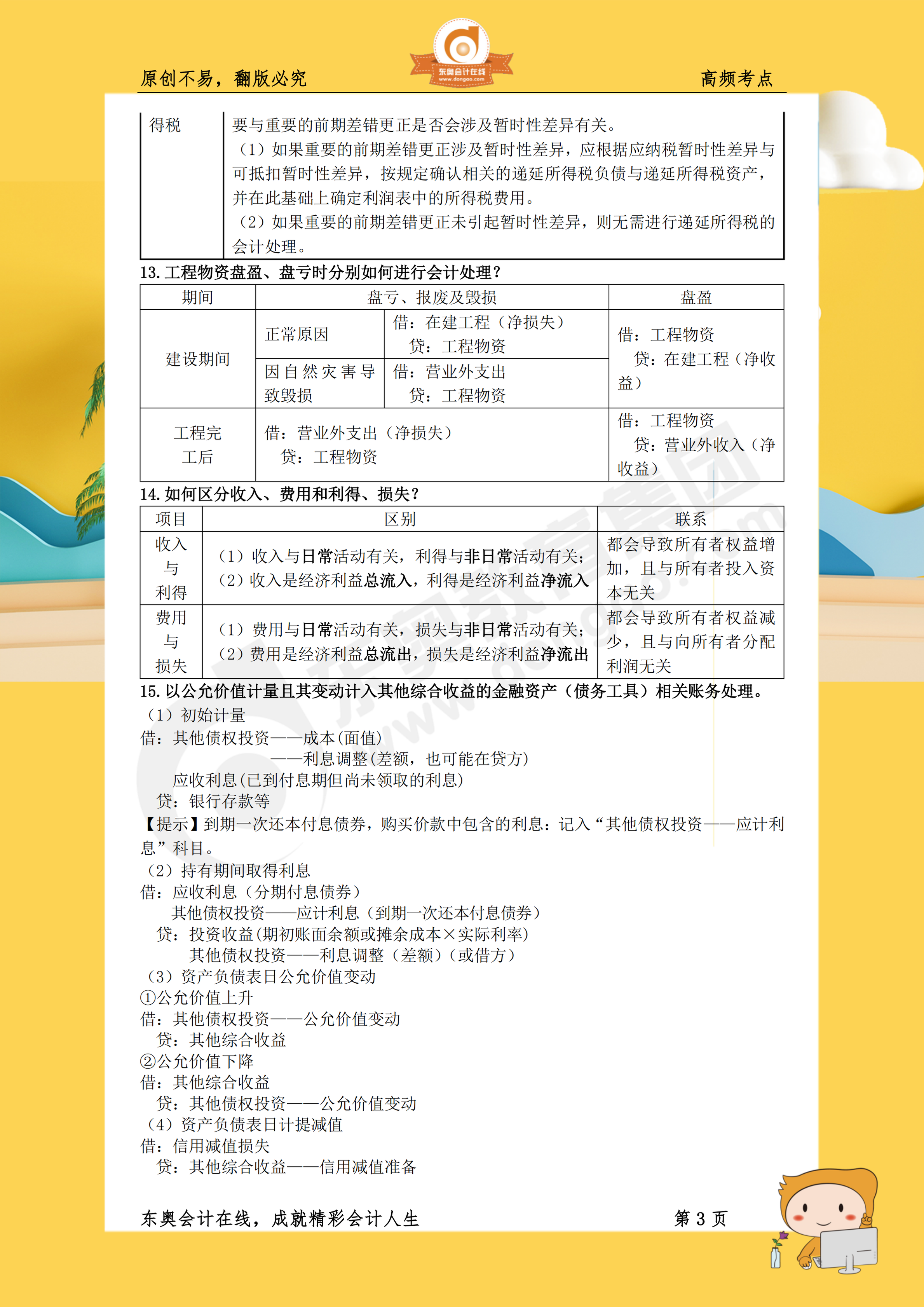 2019年《財(cái)務(wù)與會(huì)計(jì)》高頻考點(diǎn)3 2019年《財(cái)務(wù)與會(huì)計(jì)》高頻考點(diǎn)3