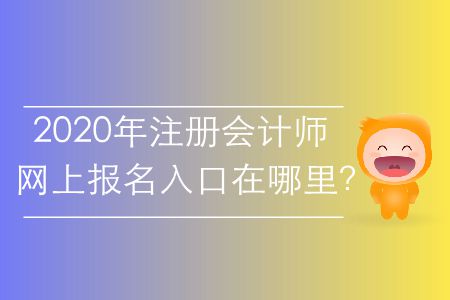 2020年注冊(cè)會(huì)計(jì)師網(wǎng)上報(bào)名入口在哪里？