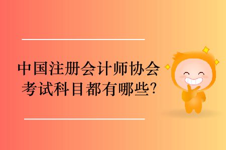 2020年中國注冊會計師協(xié)會考試科目都有哪些？