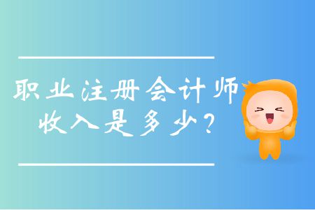 職業(yè)注冊(cè)會(huì)計(jì)師收入是多少？