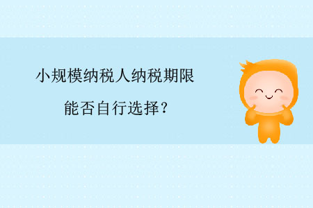 小規(guī)模納稅人納稅期限能否自行選擇？