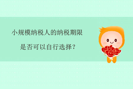 小規(guī)模納稅人的納稅期限是否可以自行選擇？