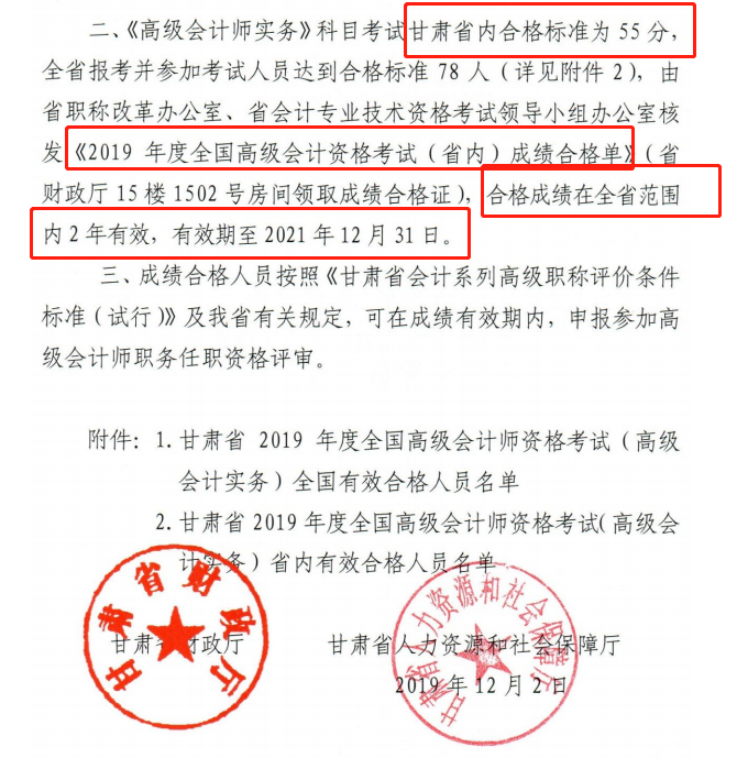 甘肅省合格標準