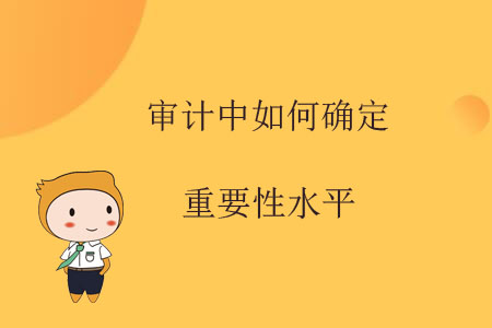 審計中如何確定重要性水平？