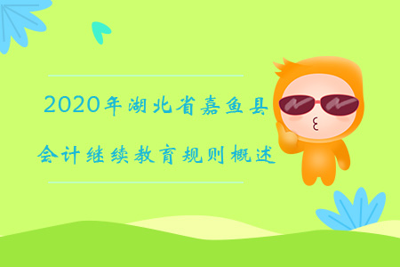 2020年湖北省嘉魚縣會計(jì)繼續(xù)教育規(guī)則概述 2020年湖北省嘉魚縣會計(jì)繼續(xù)教育規(guī)則概述