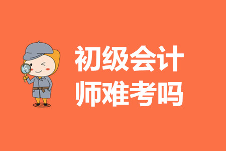 初級會計師證考試試題難嗎？