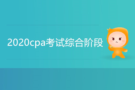 2020cpa考試綜合階段考什么內容？