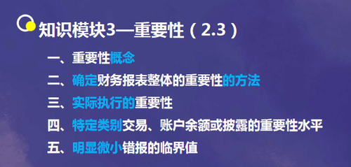 第一部分：審計(jì)基本邏輯的重要性