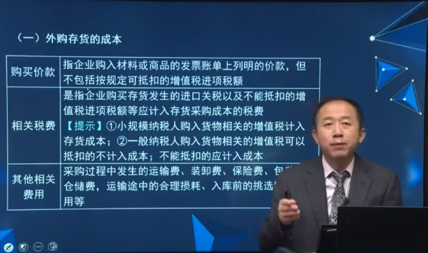 外購存貨的成本