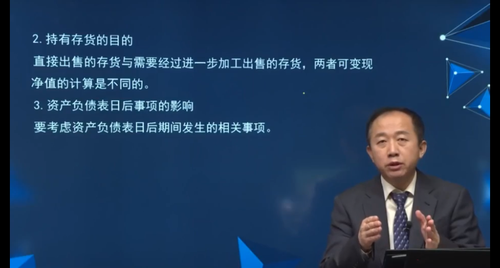 存貨的目的、資產(chǎn)負債表日后事項