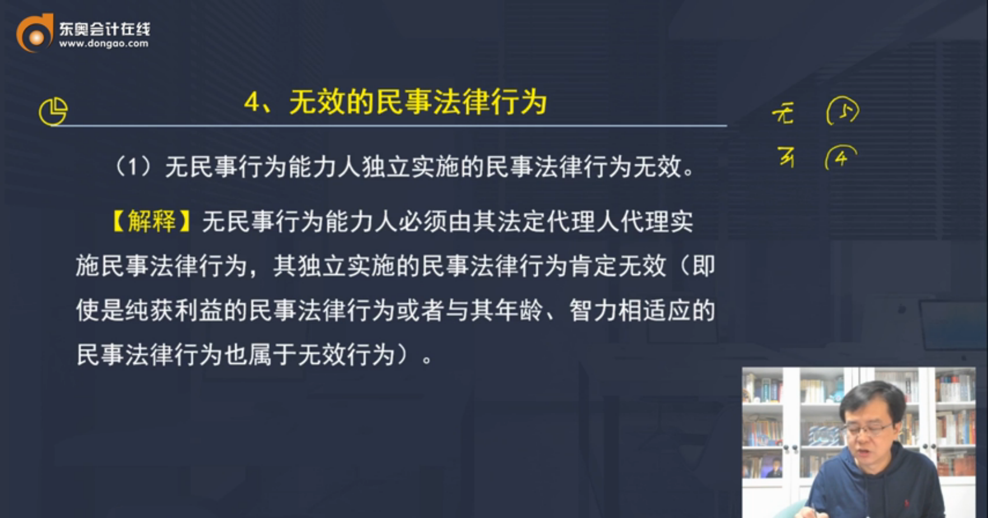 無效的民事法律行為