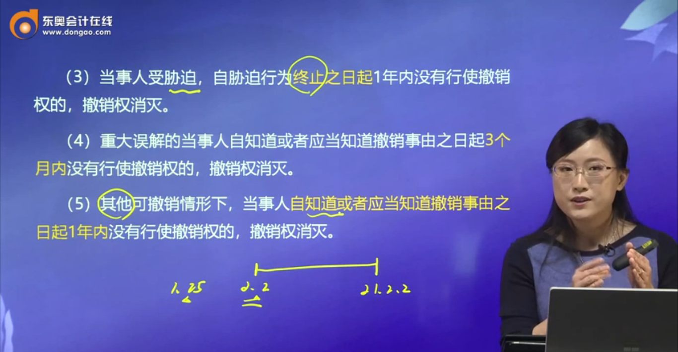 撤銷權(quán)的存續(xù)期間2