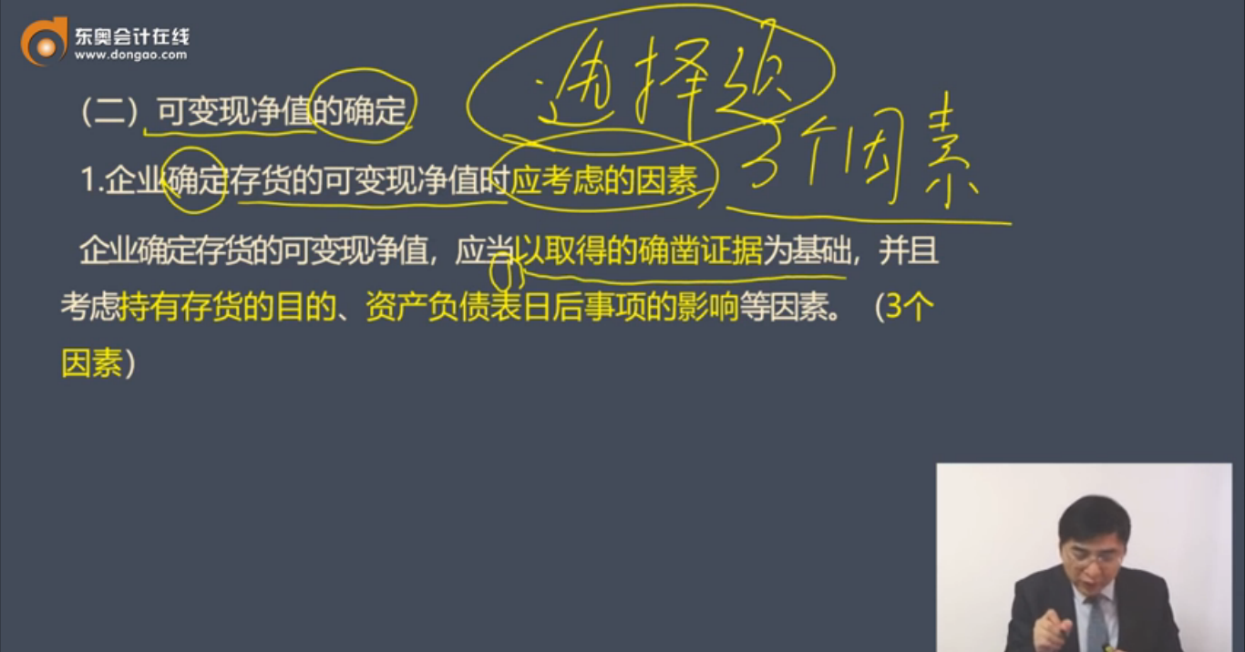 可變現(xiàn)凈值的確定