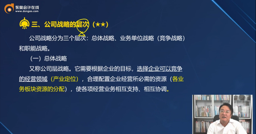 三、公司戰(zhàn)略的層次