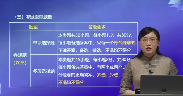 中級(jí)客觀題