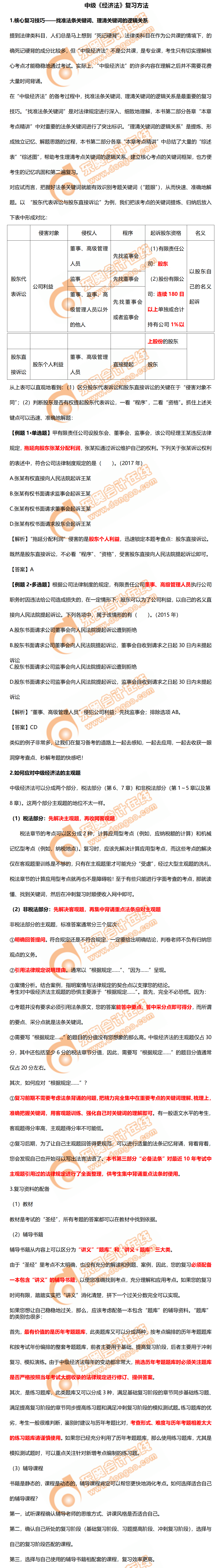 2020年中級會計(jì)《經(jīng)濟(jì)法》復(fù)習(xí)方法！中級經(jīng)濟(jì)法主觀題這樣做