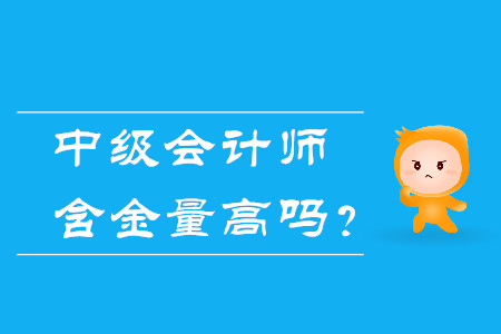 中級(jí)會(huì)計(jì)師含金量高嗎？體現(xiàn)在哪幾方面？
