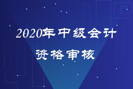 2020年福建中級會計報名審核方式是什么嗎？