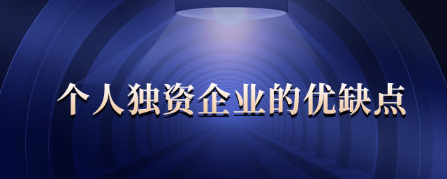 個(gè)人獨(dú)資企業(yè)的優(yōu)缺點(diǎn)